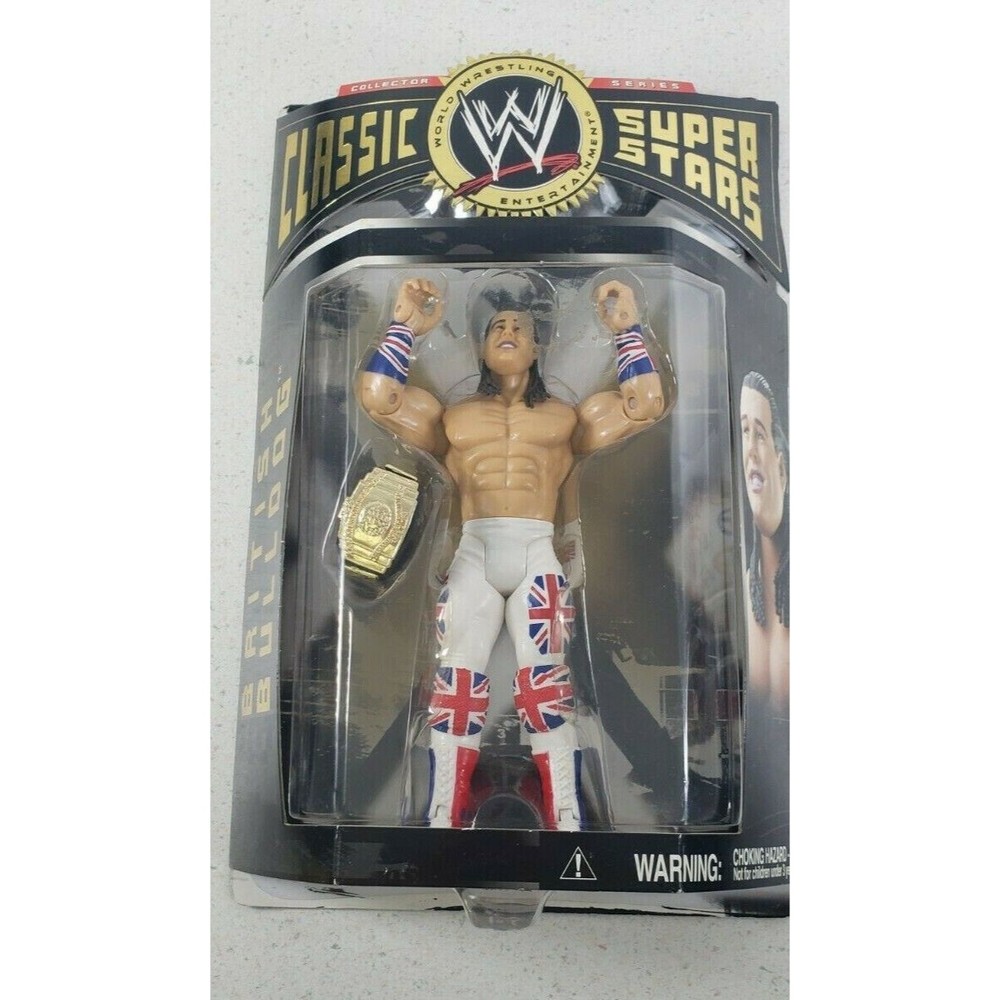 WWE WWF British Bulldog Classic Superstars Action Figure Jakks Pacific New Seal